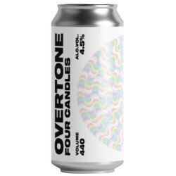 Overtone New Four Candles Birthday Pale 440ml (4.5%) - Indiebeer