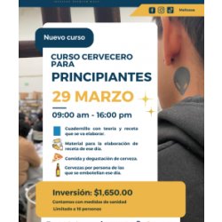 Curso Cervecero para Principiantes 29 de Marzo 2025 - Maltosaa