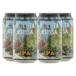 Pack 4 cervejas Roleta Russa Easy Ipa 350ml lata - CervejaBox