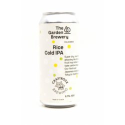 The Garden Brewery Rice Cold IPA - Acedrinks