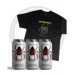 BLACK SPIDER t-shirt XL + 6 pack of SCOTTISH SMOKED LAGER (FREE DELIVERY) - Otherworld Brewing