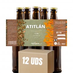 CAJA MILANA ATITLAN 12X33CL (COFFEE IMPERIAL STOUT CON CHILE - CON CAFÉ DE GUATEMALA , 9º)  - Milana