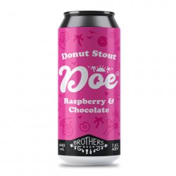 Brothers Beer Doe Donuts Raspberry & Chocolate Donut Stout - Brothers Beer