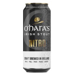 OHaras - Irish Stout Nitro 4.3% ABV 440ml Can - Martins Off Licence