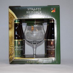 Straffe hendrik 4 bottles + glass - Beeronweb