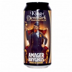 Amager Bryghus- King of Denmark IPA 7% ABV 440ml Can - Martins Off Licence