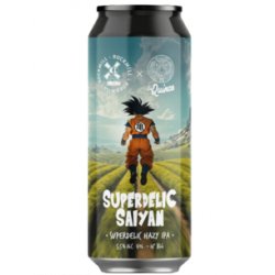 LA QUINCE & ROCKMILL - SUPERDELIC SAIYAN - Hazy IPA Lata 44cl - Buscador de Cervezas - Brewhouse