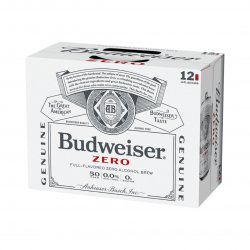 Budweiser Zero  12-pack Cans - Loren’s Alcohol-Free Beverages