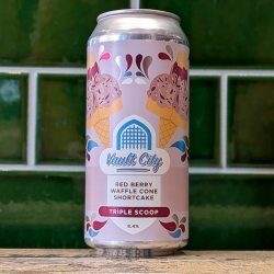 Vault City Brewing Red Berry Waffle Cone Shortcake Triple Scoop