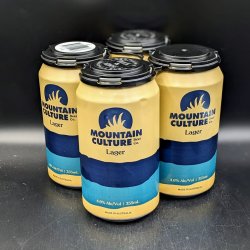 Mountain Culture Lager Can 4pk - Saccharomyces Beer Cafe