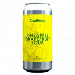 CoolHead Coolhead - Pineapple Grapefruit Sour - 5% - 44cl - Can - La Mise en Bière