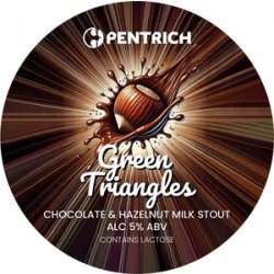 Pentrich - Green Triangles - Chocolate & Hazelnut Milk Stout - 5% - 440ml Can - MK Biergarten