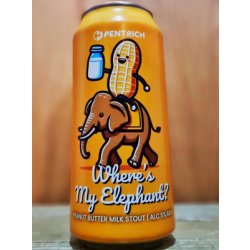 Pentrich - Wheres My Elephant! - Peanut Butter Milk Stout - 5% - 440ml Can - MK Biergarten