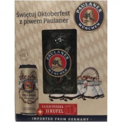 PAULANER OCTOBERFEST BIER PUSZKA 2×0,5l + kufel 1L - Sklep Impuls