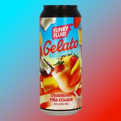 Funky Fluid Gelato: Strawberry Piña Colada