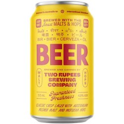 Two Rupees Beer Lager 375ml - BoozeBud