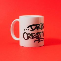 Collective Arts Drink Creatively Graffiti Tag Mug - Collective Arts