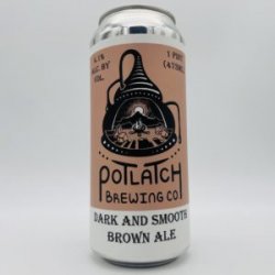 Potlatch Dark & Smooth Brown Ale Can - Bottleworks