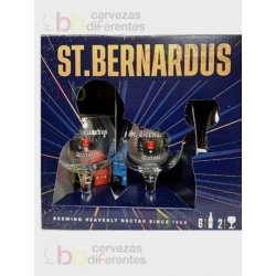 St Bernardus - Estuche regalo con 2 copas - Cervezas Diferentes