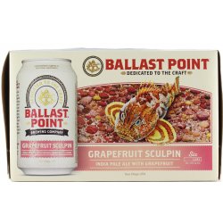 Ballast Point Grapefruit Sculpin 6 pack 12 oz. Can - Petite Cellars