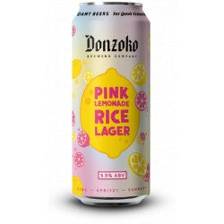 Donzoko Brewery, Pink Lemonade Rice Lager, 500ml Can - The Fine Wine Company