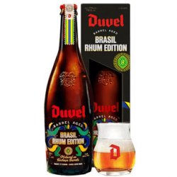 Duvel Barrel Aged Batch 8 Brasil Rhum Edition 750ml Bottle and Tasting Glass - The Beer Cellar