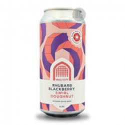 Vault City Rhubarb Blackberry Swirl Doughnut - Beer Guerrilla