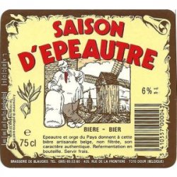 Blaugies Saison d’Epeautre 750ML - Bine & Vine