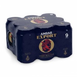 Cerveza tostada Ambar Export pack de 9 latas de 33 cl. - Carrefour España