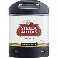 Barril Stella Artois 6L.  Perfect Draft - Cervezasonline.com