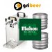 Alquiler de grifo doble con 2 barriles de 30 Litros de Mahou Clásica 