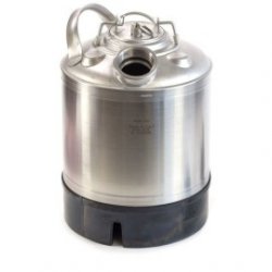 Barril de limpieza inox 9L - 1 boca sin espadín - Todocerveza