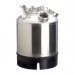 Barril de limpieza inox 9L - 2 bocas sin espadines 