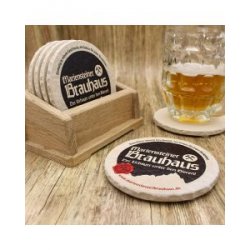 Mariensteiner Brauhaus aus Waakirchen Bieruntersetzer aus Naturstein - Biershop Bayern