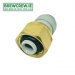 JG PI561214CS - Keg Beer Outlet Adaptor - 12 BSP Brass to 38 Push Fit 