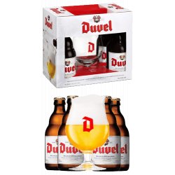 Pack Duvel 4 Cervezas 33 cl 1 Vaso - Bodecall