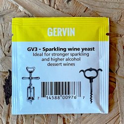 Gervin GV3 - Sparkling Wine & Champagne Yeast - 5g - Brewbitz Homebrew Shop