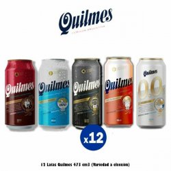 Lata Quilmes 473 Cm3 x12. Variedad a elección. - Almacén de Cervezas