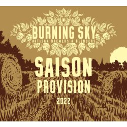 Burning Sky Saison Provision 2022 - Burning Sky Brewery