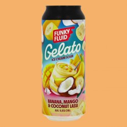 Funky Fluid Gelato: Banana, Mango & Coconut Lassi Funky Fluid Gelato: Banana, Mango & Coconut Lassi