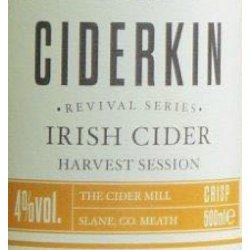 the cider mill ciderkin harvest session irish dry cider - Martins Off Licence