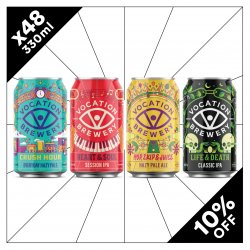 48PK Vocation Mixed Craft Beer Case  Mixed Pale Ale Pack  48 x 330ml - Vocation