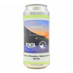 Ārpus Brewing Co. Ārpus X PINTA X Mount Brewing Co Riwaka X Motueka X Nelson Sauvin NZ Pils
