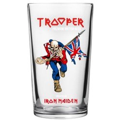 Iron Maiden Trooper Branded Beer Glass - Robinsons Brewery