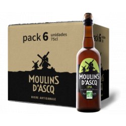 Pack 6 Cervezas IPA Moulins d’Ascq 75cl - BIOrigin - Biorigin