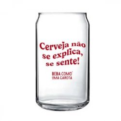 Copo Lata  não se Explica se Sente 420ml - CervejaBox