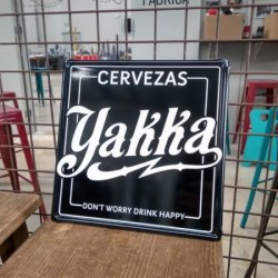 Yakka Placa metálica - Cervezas Yakka