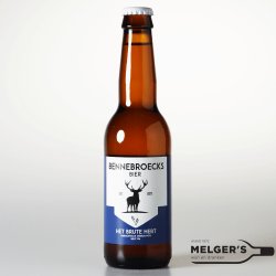 Bennebroecks Bier  Het Brute Hert Brut IPA 33cl - Melgers