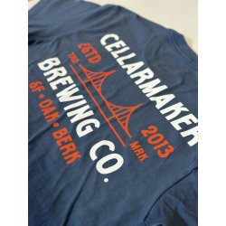 Cellarmaker Classic Blue Tee - Cellarmaker Brewing Company