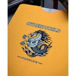 Otherworld Brewing KELPIE t-shirt YELLOW 2XL - Otherworld Brewing